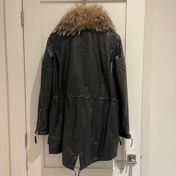 SAM NYC Anorak Jacket in Wax Black - Picture 2 of 3